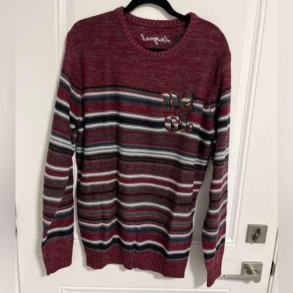 NWT - Desigual Men’s Stripes Cotton Sweater - Size XL & XXL - Picture 1 of 10